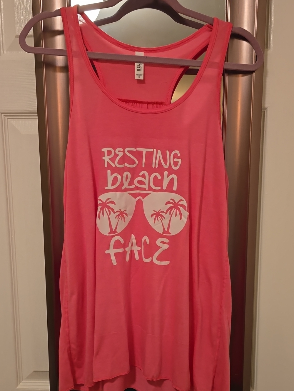 Bella Canvas Coral Pink Crewneck Tank